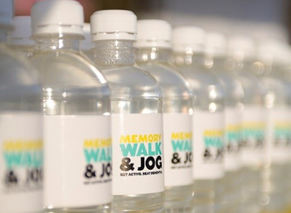Memory Walk & Jog water bottles